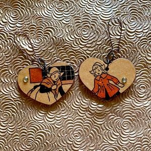 Upcycled handmade earrings